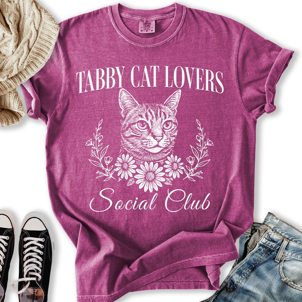 Tabby Cat Social Club - Adult & Kids T-Shirts, Sweatshirts & Hoodies apparel design preview 2