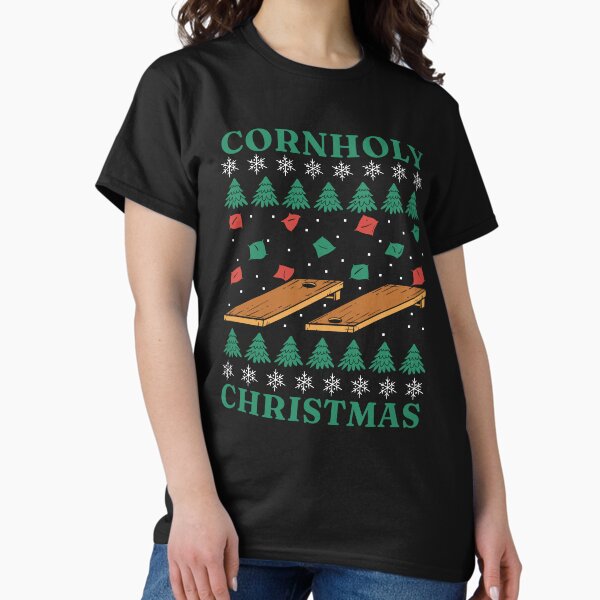 Cornholy Christmas Cornhole Ugly Sweater - Adult & Kids T-Shirts, Sweatshirts & Hoodies apparel design preview 1