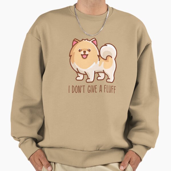 Cute Pomeranian Pom I don't give a fluff - Adult & Kids T-Shirts, Sweatshirts & Hoodies apparel design preview 1