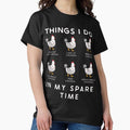 Things I Do In My Spare Time Chicken Lover Funny Art - Adult & Kids T-Shirts, Sweatshirts & Hoodies apparel design preview 1