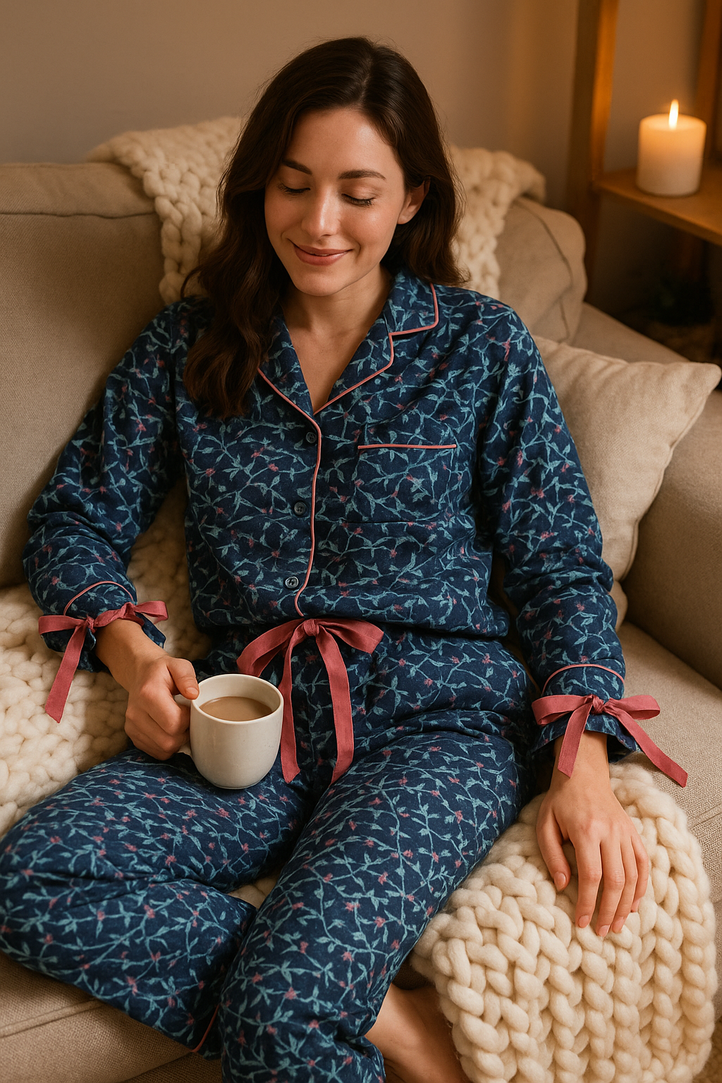 Simply Southern Ribbon PJ Pants Set - Adult & Kids T-Shirts, Sweatshirts & Hoodies apparel design preview 1
