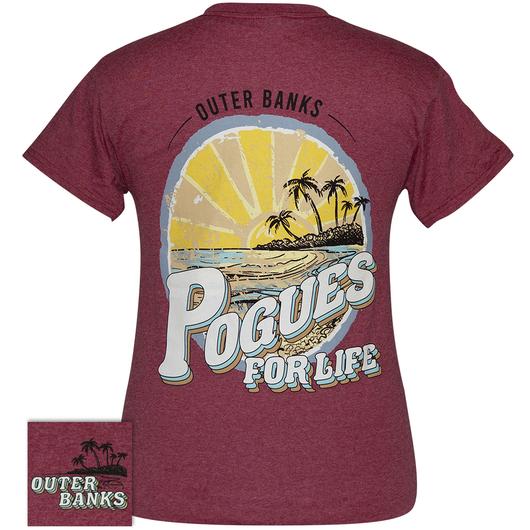 Girlie Girl Pogues For Life OBX - Adult & Kids T-Shirts, Sweatshirts & Hoodies apparel design preview 1