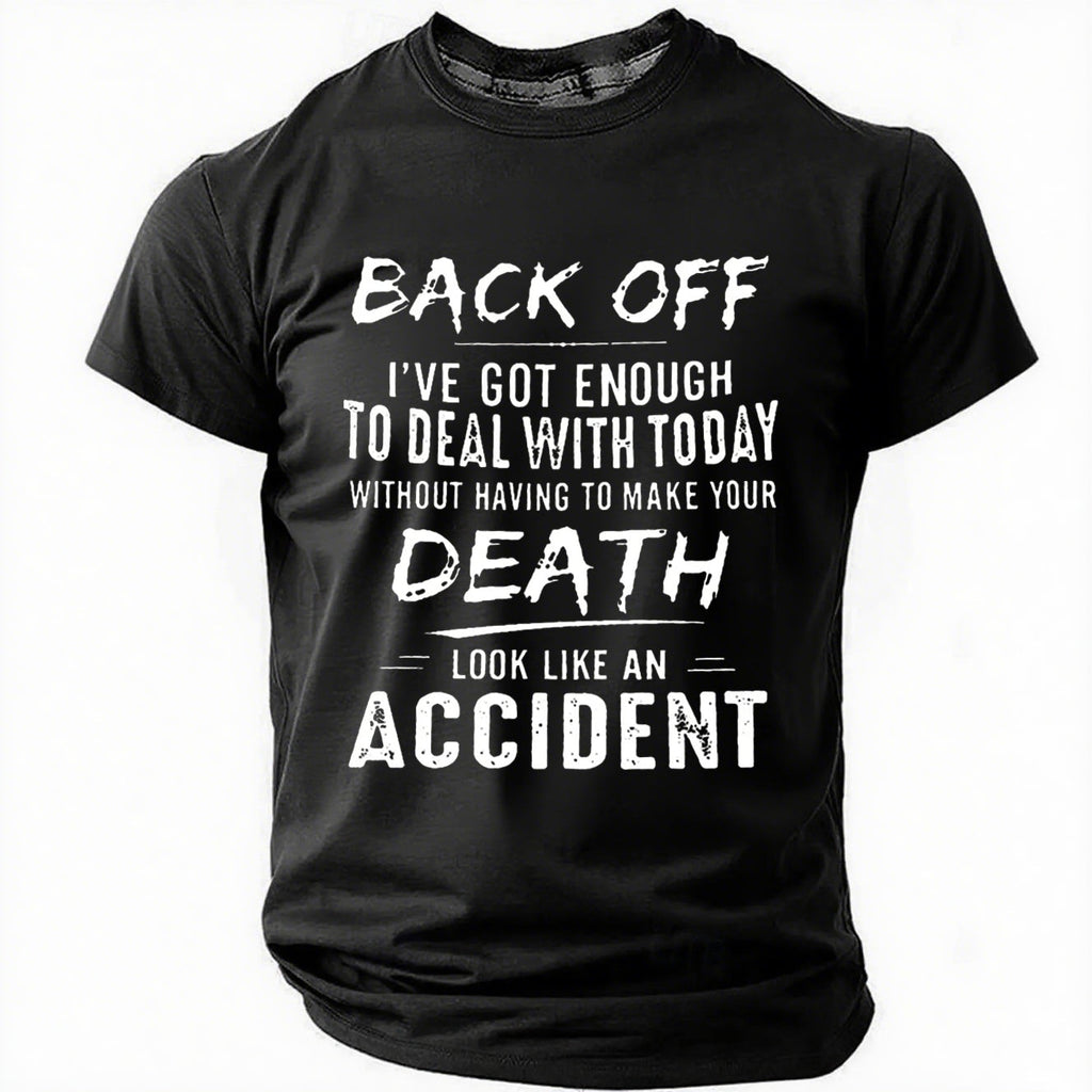 Men's Back Off I've Got Enough To Deal With Today - Adult & Kids T-Shirts, Sweatshirts & Hoodies apparel design preview 8