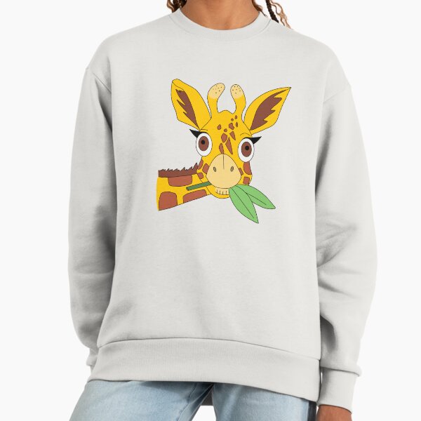 Shocked Giraffe eating leaves - Adult & Kids T-Shirts, Sweatshirts & Hoodies apparel design preview 1