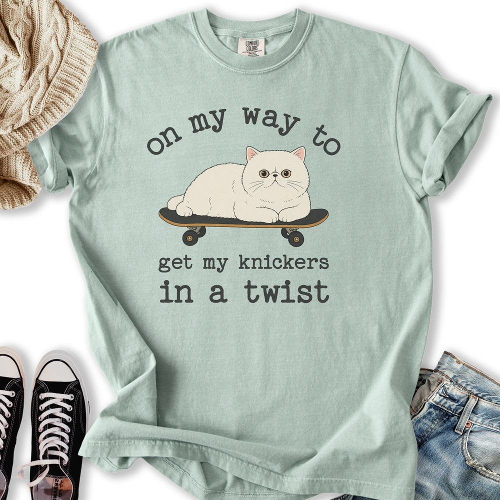 Knickers In A Twist Cat - Adult & Kids T-Shirts, Sweatshirts & Hoodies apparel design preview 2