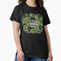 Peeking Void Cats in Green Indoor Jungle, Cute Cozy - Adult & Kids T-Shirts, Sweatshirts & Hoodies apparel design preview 1