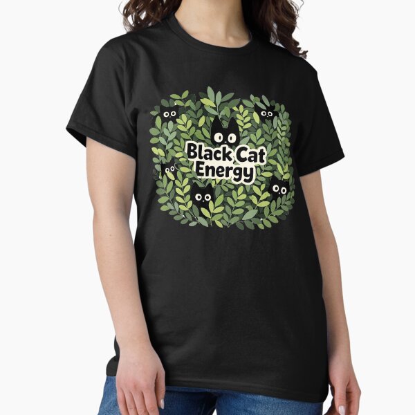 Peeking Void Cats in Green Indoor Jungle, Cute Cozy - Adult & Kids T-Shirts, Sweatshirts & Hoodies apparel design preview 1