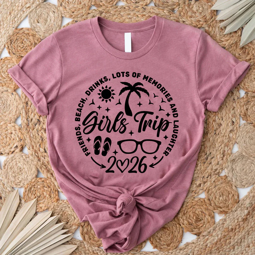Girl's Trip 2026 Letter Print Women Slogan - Adult & Kids T-Shirts, Sweatshirts & Hoodies apparel design preview 4