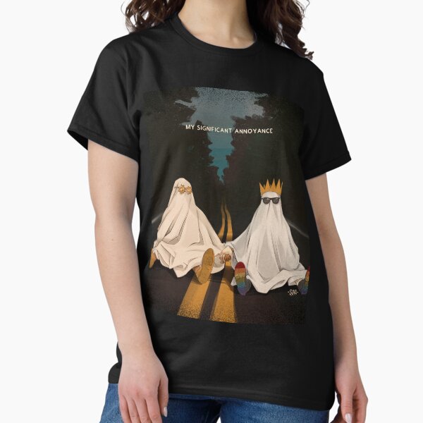 My spooky significant annoyance and the ghost - Adult & Kids T-Shirts, Sweatshirts & Hoodies apparel design preview 1