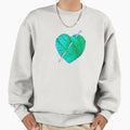 Cute Heart Ball of Yarn and Crochet Hook in Teal - Adult & Kids T-Shirts, Sweatshirts & Hoodies apparel design preview 1