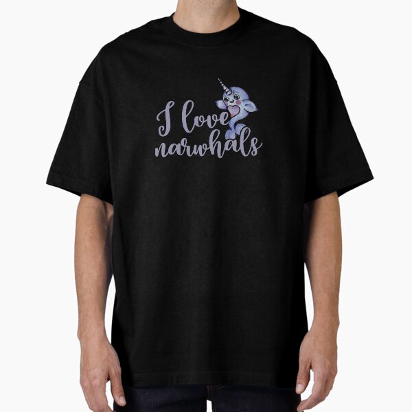 I love narwhals - Adult & Kids T-Shirts, Sweatshirts & Hoodies apparel design preview 1