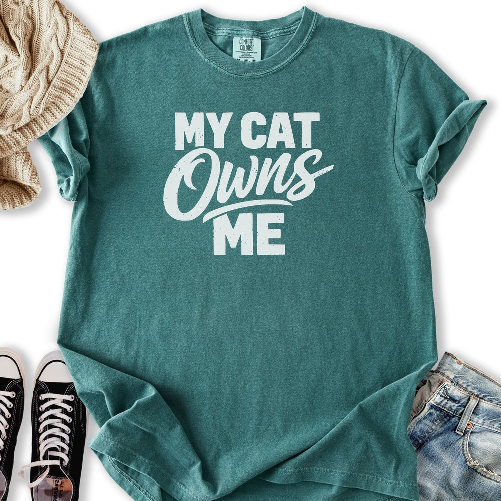 My Cat Owns Me - Adult & Kids T-Shirts, Sweatshirts & Hoodies apparel design preview 2