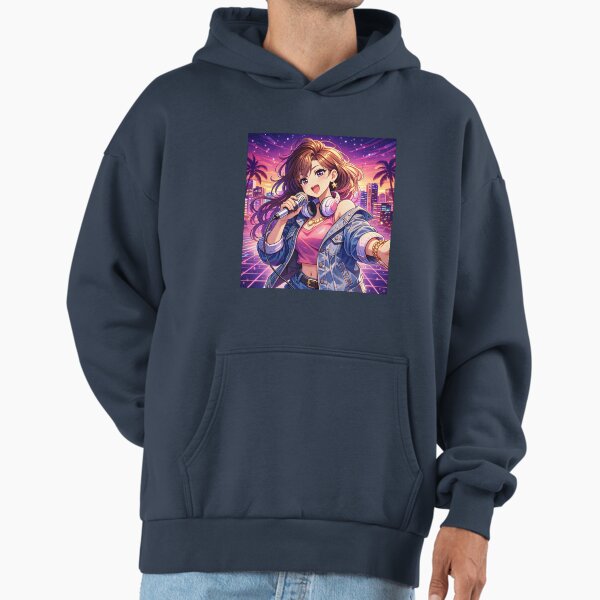 Anime Singer Idol Vaporwave City Pop Aesthetic Music - Adult & Kids T-Shirts, Sweatshirts & Hoodies apparel design preview 1