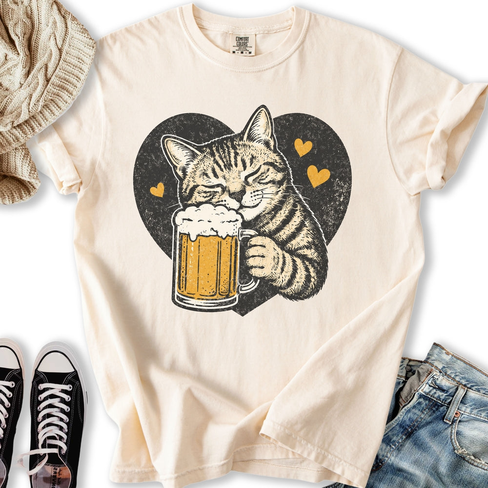 Beer Lovin Cat - Adult & Kids T-Shirts, Sweatshirts & Hoodies apparel design preview 1