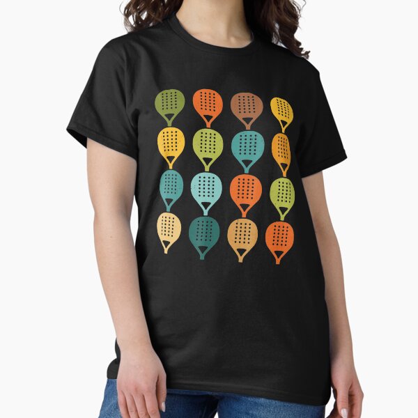Colorful Padel Rackets Pattern Retro Sports - Adult & Kids T-Shirts, Sweatshirts & Hoodies apparel design preview 1