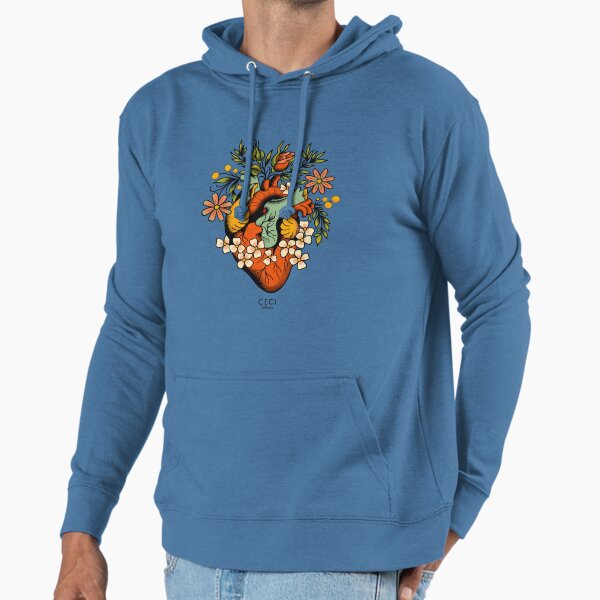 Anatomical Heart with flowers, tattoo flash - Adult & Kids T-Shirts, Sweatshirts & Hoodies apparel design preview 1