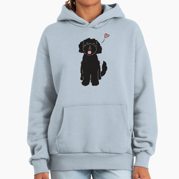 LOVE Black Goldendoodle Dog - Adult & Kids T-Shirts, Sweatshirts & Hoodies apparel design preview 1