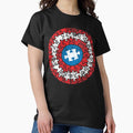Captain Autism Heroic Puzzle Shield - Adult & Kids T-Shirts, Sweatshirts & Hoodies apparel design preview 1