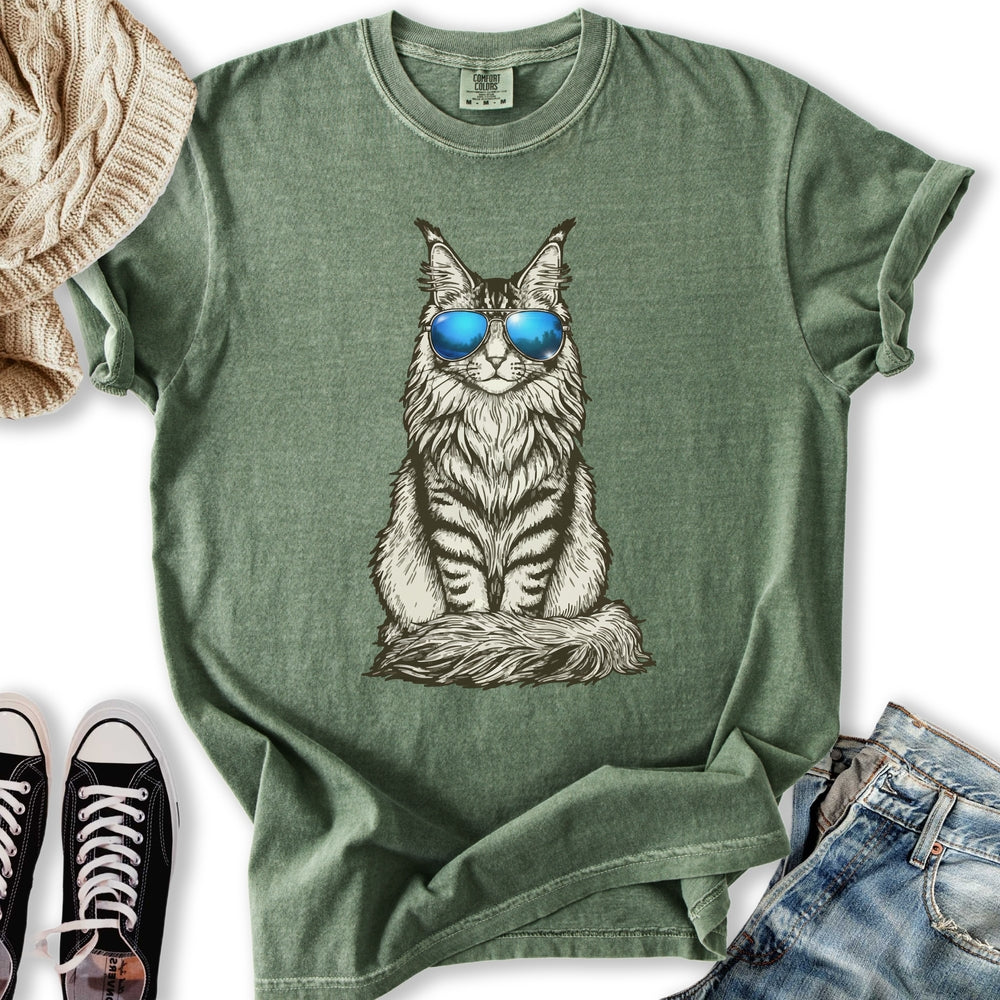 Aviators Maine Coone - Adult & Kids T-Shirts, Sweatshirts & Hoodies apparel design preview 1