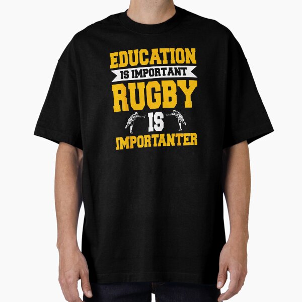 Rugby Is Importanter Funny Sports Quote Bold - Adult & Kids T-Shirts, Sweatshirts & Hoodies apparel design preview 1