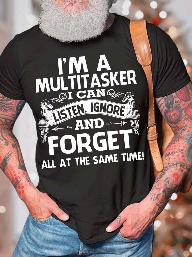 I Am A Multitasker Print Men Slogan - Adult & Kids T-Shirts, Sweatshirts & Hoodies apparel design preview 5