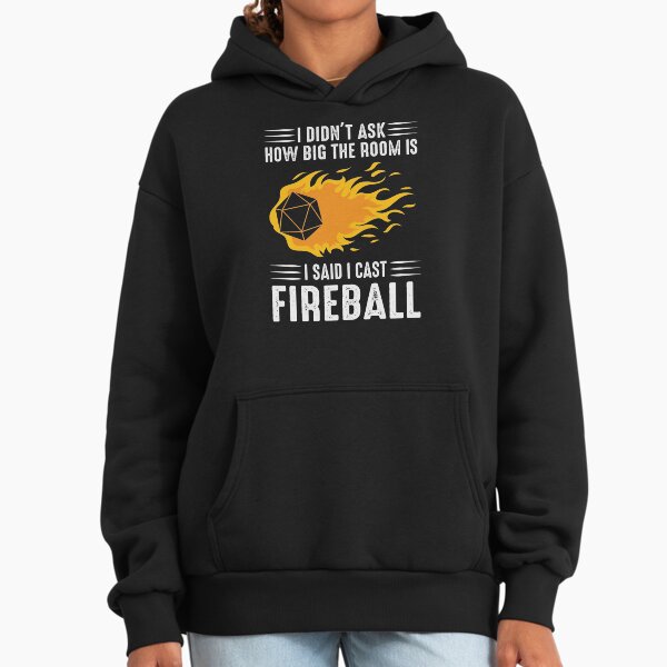 I cast Fireball Wizard Sorcerer DM Gift TTRPG - Adult & Kids T-Shirts, Sweatshirts & Hoodies apparel design preview 1