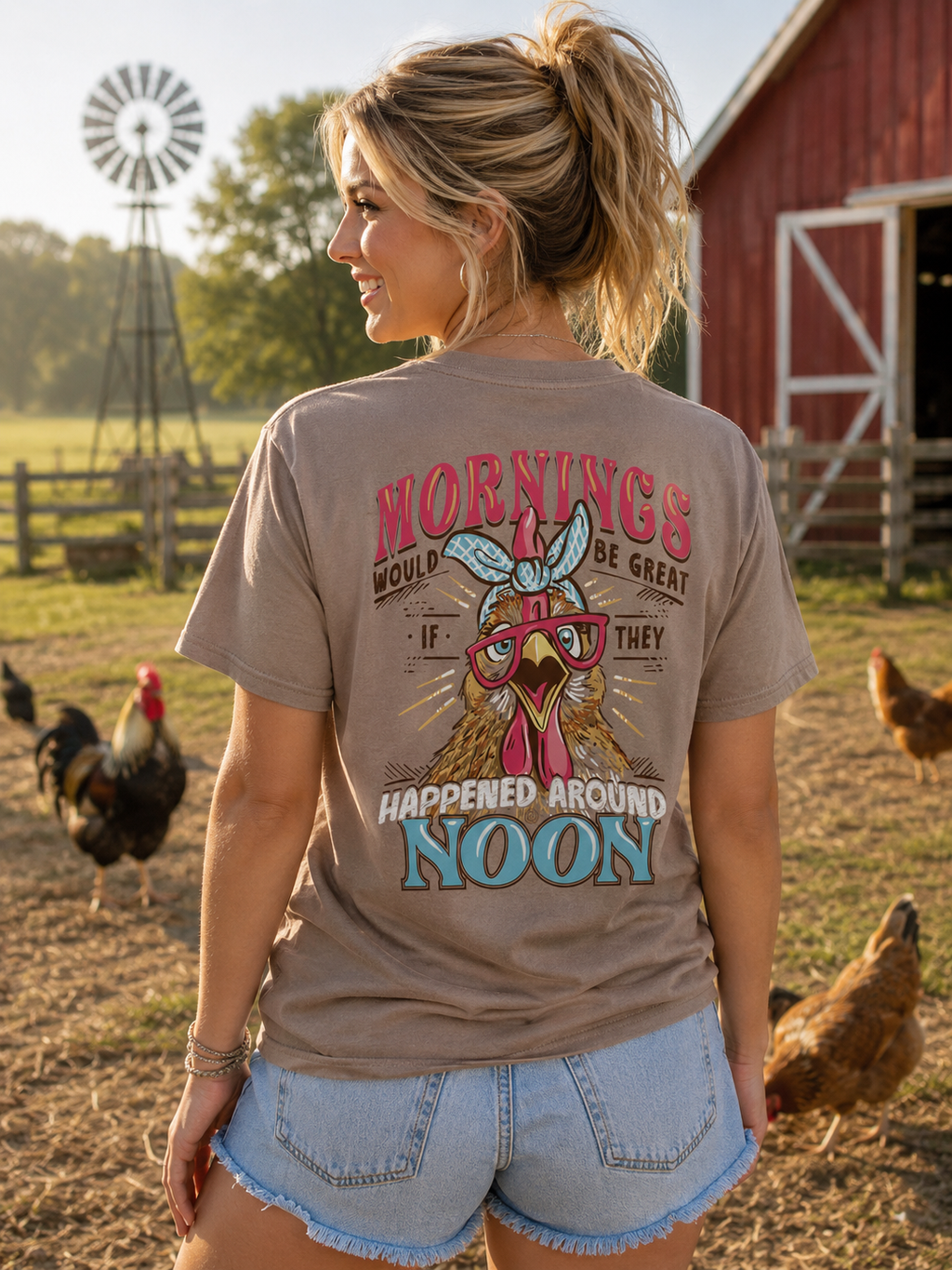 Girlie Girl Originals Mornings Chick - Adult & Kids T-Shirts, Sweatshirts & Hoodies apparel design preview 1