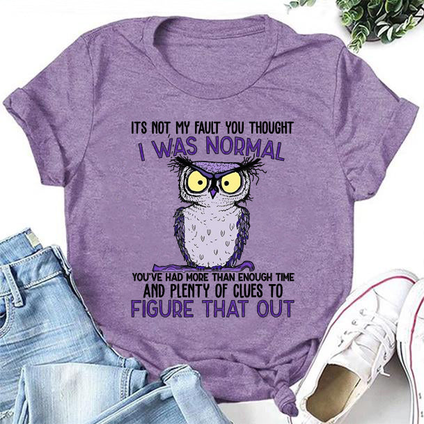 It's Not My Fault You Thought Print Women Slogan - Adult & Kids T-Shirts, Sweatshirts & Hoodies apparel design preview 2