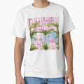 Palm Beach summer on pink stripes - Adult & Kids T-Shirts, Sweatshirts & Hoodies apparel design preview 1