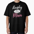 Rugby Mom Script Ball Sports Pride - Adult & Kids T-Shirts, Sweatshirts & Hoodies apparel design preview 1