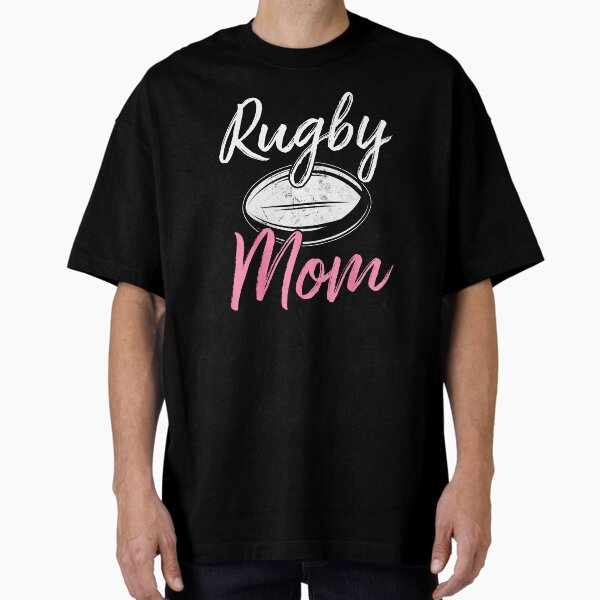 Rugby Mom Script Ball Sports Pride - Adult & Kids T-Shirts, Sweatshirts & Hoodies apparel design preview 1