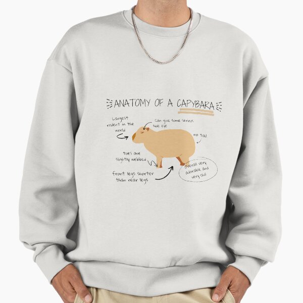Anatomy of a capybara - Adult & Kids T-Shirts, Sweatshirts & Hoodies apparel design preview 1