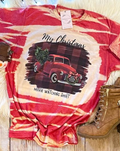 My Christmas Movie Watching Bleached Dye Canvas - Adult & Kids T-Shirts, Sweatshirts & Hoodies apparel design preview 1
