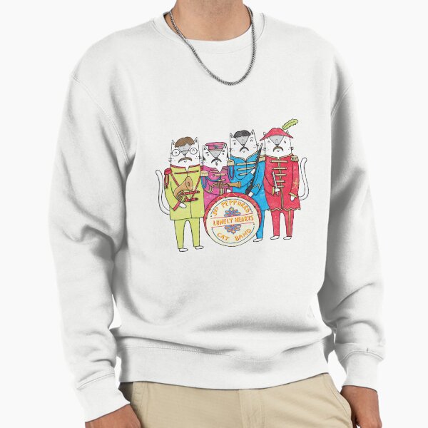 SGT Peppurr's Lonely Hearts Cats Band - Adult & Kids T-Shirts, Sweatshirts & Hoodies apparel design preview 1