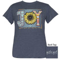 Girlie Girl Originals Preppy Joy Sunflower - Adult & Kids T-Shirts, Sweatshirts & Hoodies apparel design preview 1