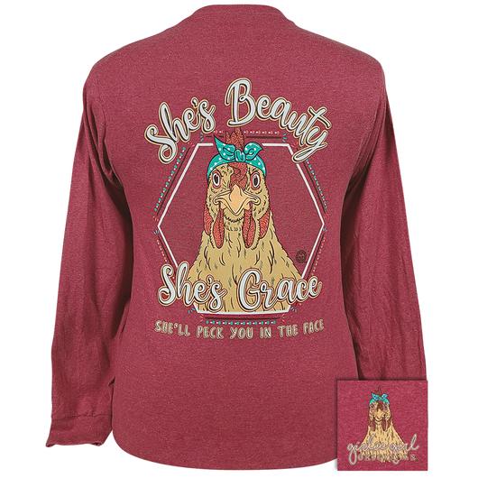 Girlie Girl Originals Beauty Grace Hen - Adult & Kids T-Shirts, Sweatshirts & Hoodies apparel design preview 1