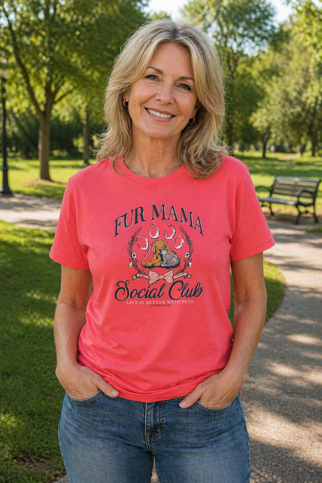 Southern Couture Soft Fur Mama Social Club - Adult & Kids T-Shirts, Sweatshirts & Hoodies apparel design preview 1