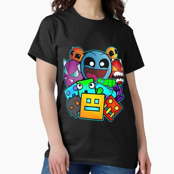 Geometry dash old school gaming - Adult & Kids T-Shirts, Sweatshirts & Hoodies apparel design preview 1