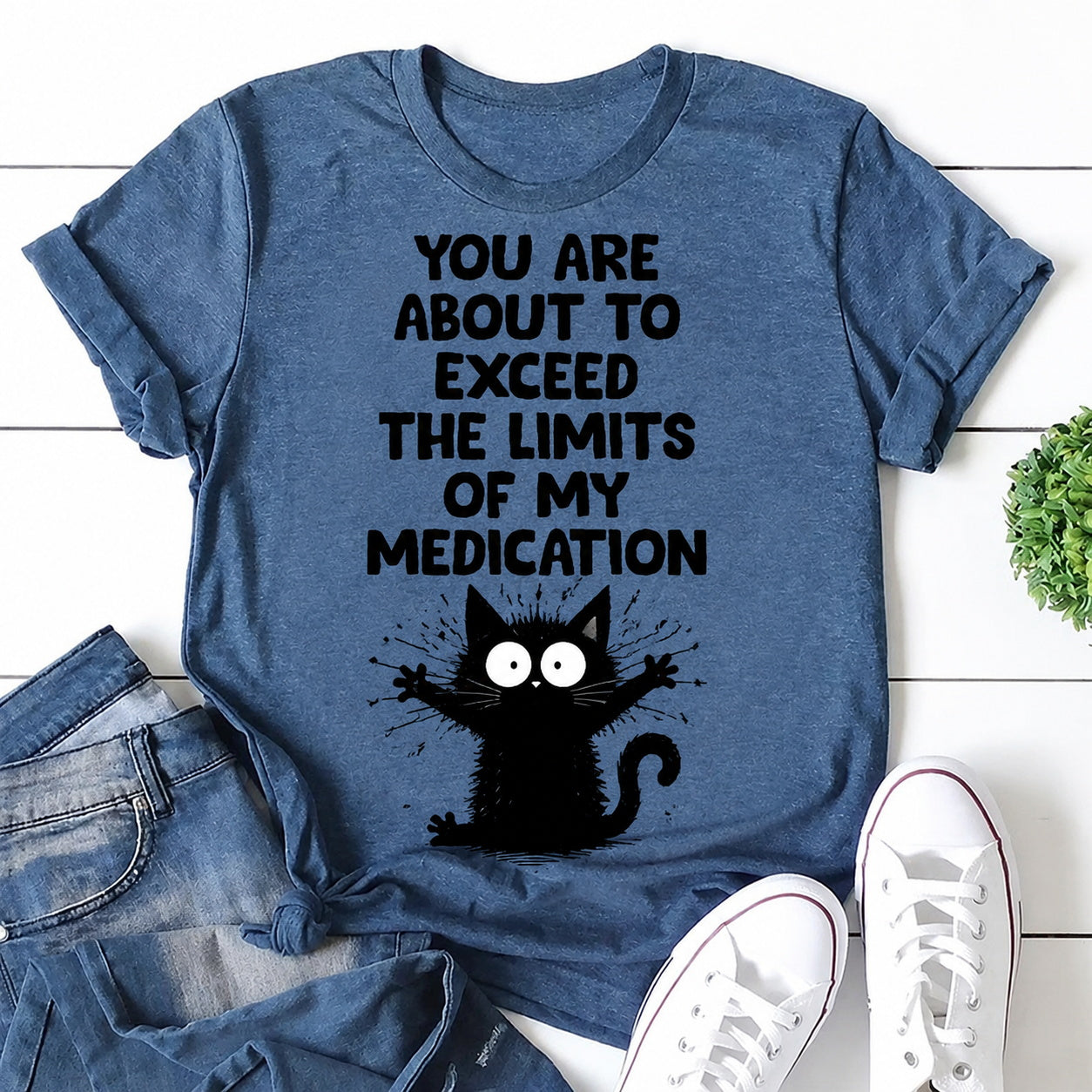 You Are About To Exceed Cat Print Women Slogan - Adult & Kids T-Shirts, Sweatshirts & Hoodies apparel design preview 1
