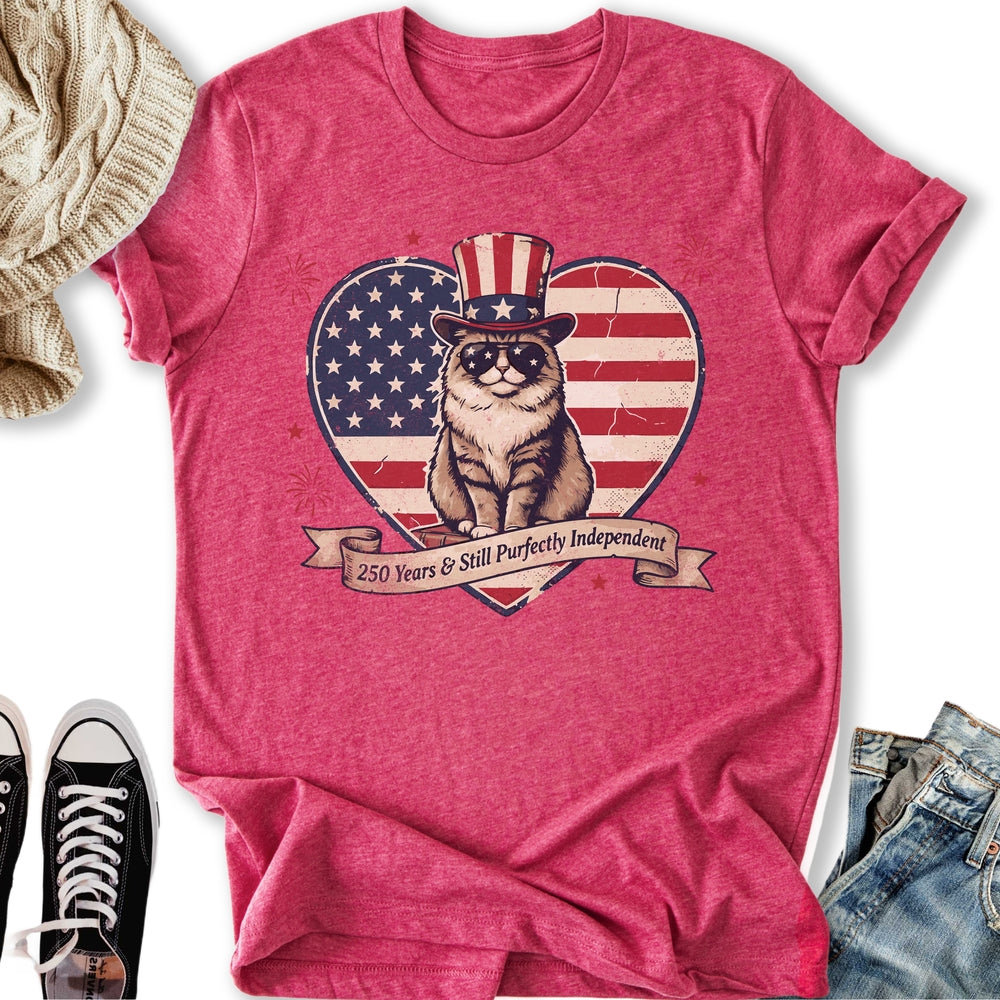 Purfectly Independent Cat - Adult & Kids T-Shirts, Sweatshirts & Hoodies apparel design preview 2
