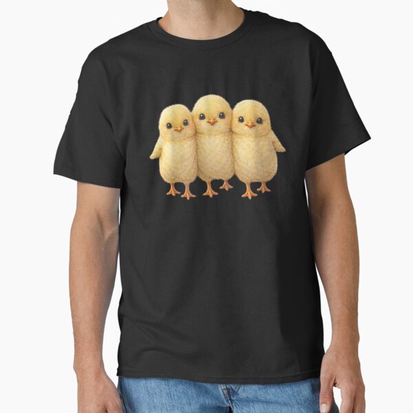 Three Chick Friends Cute Spring Watercolour - Adult & Kids T-Shirts, Sweatshirts & Hoodies apparel design preview 1