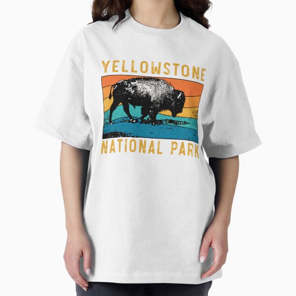 Vintage Yellowstone National Park Gifts Usa Bison - Adult & Kids T-Shirts, Sweatshirts & Hoodies apparel design preview 1