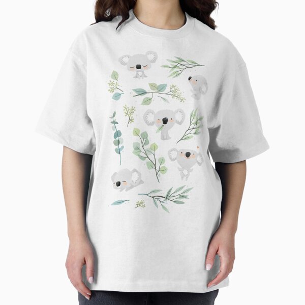 Koala and Eucalyptus Pattern - Adult & Kids T-Shirts, Sweatshirts & Hoodies apparel design preview 1