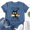 It's Fine I'm Print Women Slogan - Adult & Kids T-Shirts, Sweatshirts & Hoodies apparel design preview 1