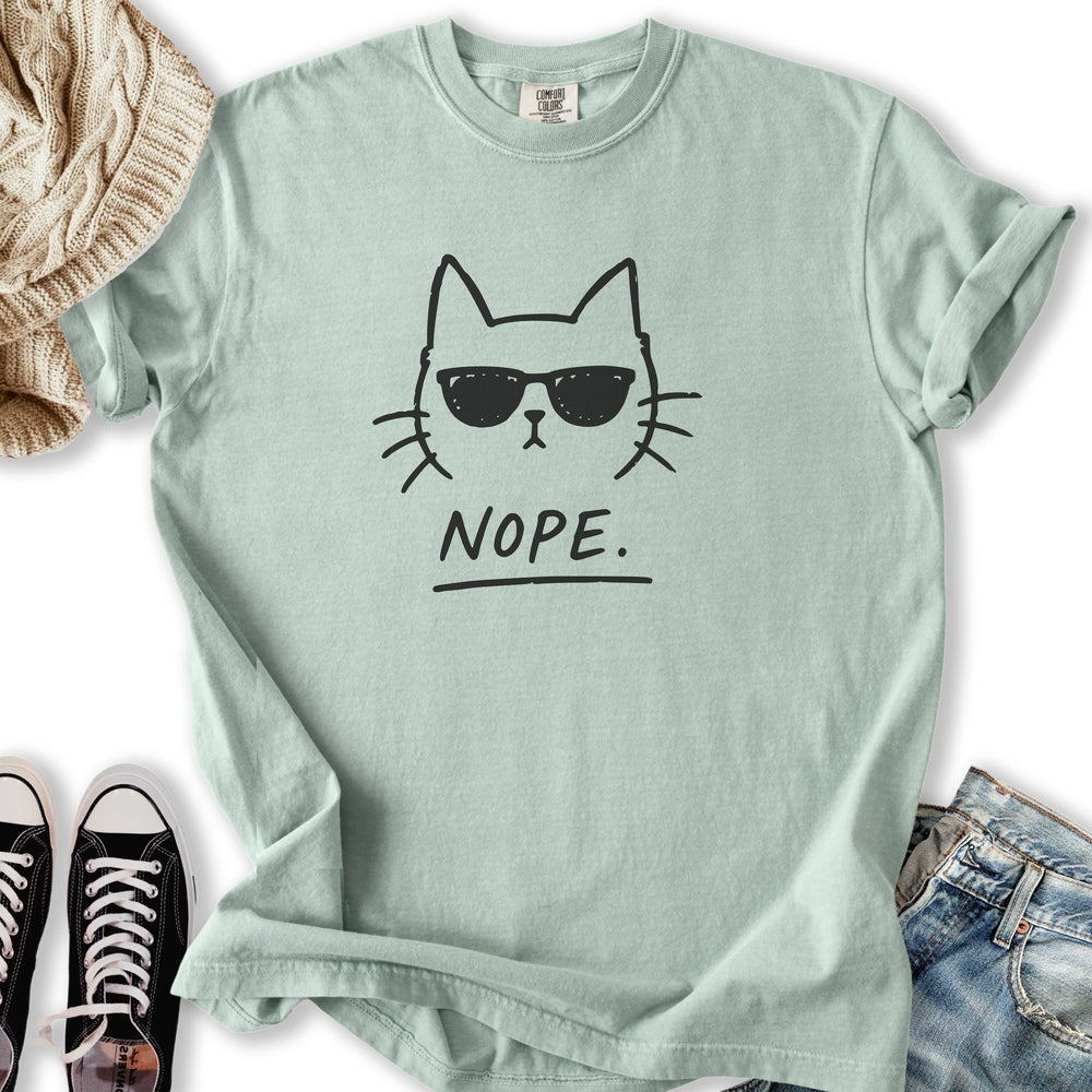 Nope Cat - Adult & Kids T-Shirts, Sweatshirts & Hoodies apparel design preview 2
