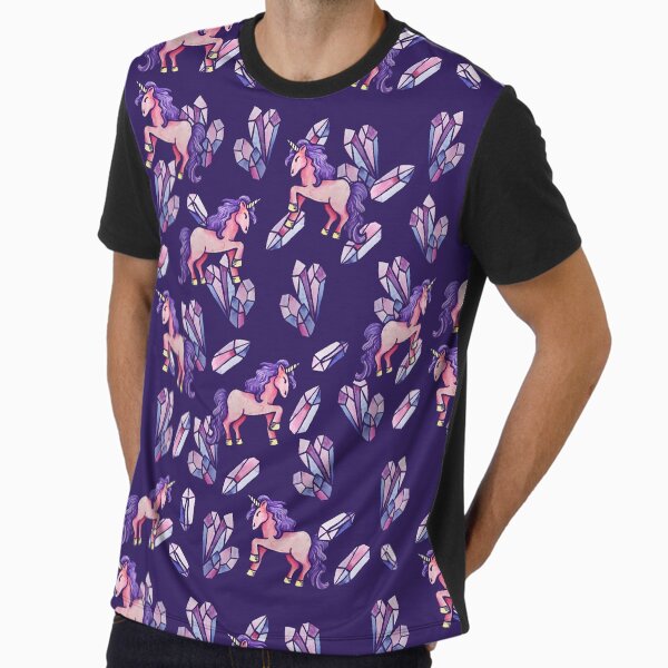 Unicorn Crystal Magical Graphic - Adult & Kids T-Shirts, Sweatshirts & Hoodies apparel design preview 1