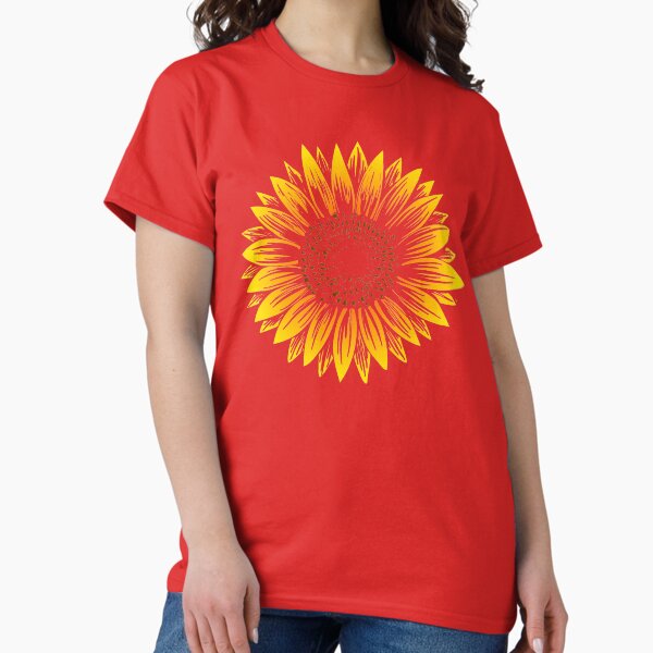 Sunflower floral for summer Gift Womens Fall flowers - Adult & Kids T-Shirts, Sweatshirts & Hoodies apparel design preview 1