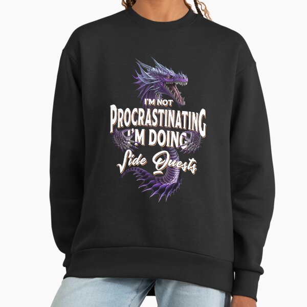 Not Procrastinating Side Quests Funny RPG Gamer - Adult & Kids T-Shirts, Sweatshirts & Hoodies apparel design preview 1
