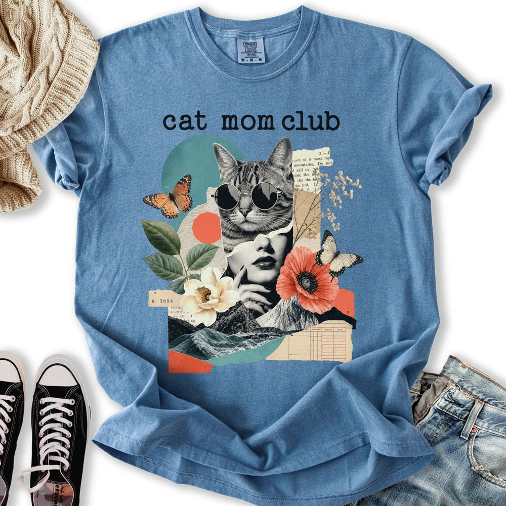 Cat Mom Club Collage - Adult & Kids T-Shirts, Sweatshirts & Hoodies apparel design preview 2