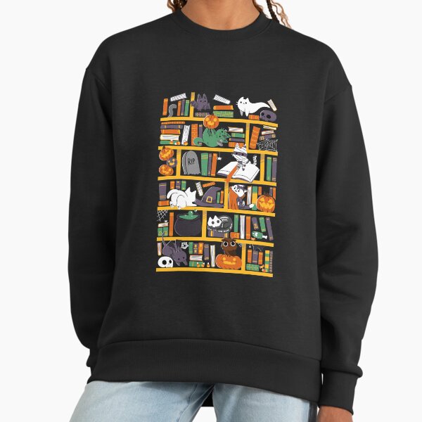 Halloween Library - Adult & Kids T-Shirts, Sweatshirts & Hoodies apparel design preview 1